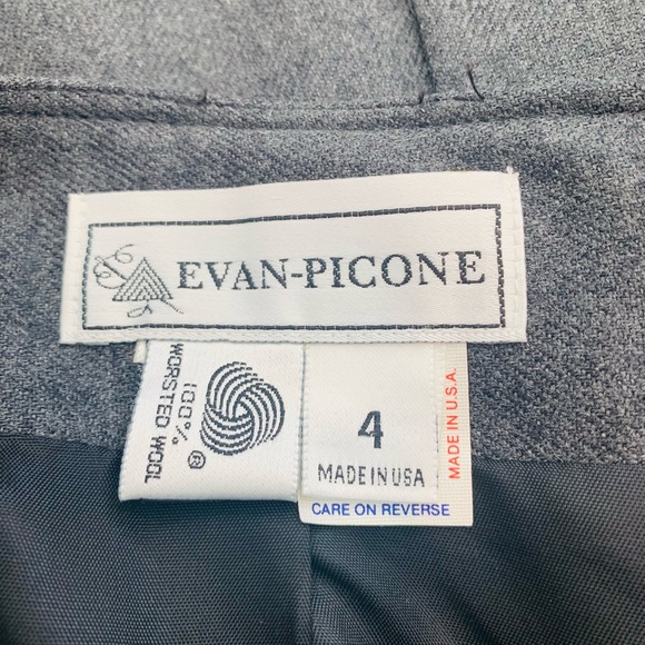 Evan Picone Vintage Wool Pencil Skirt Union Tag - Picture 7 of 8
